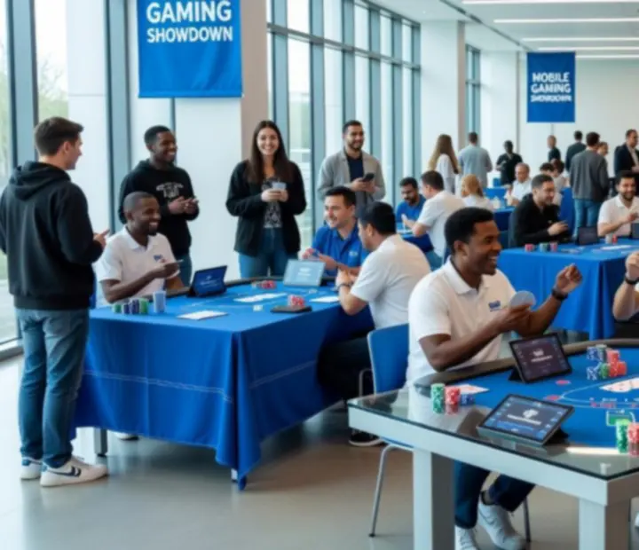 Mobilne stanowiska gry Event Life podczas rozrywkowego wydarzenia offline